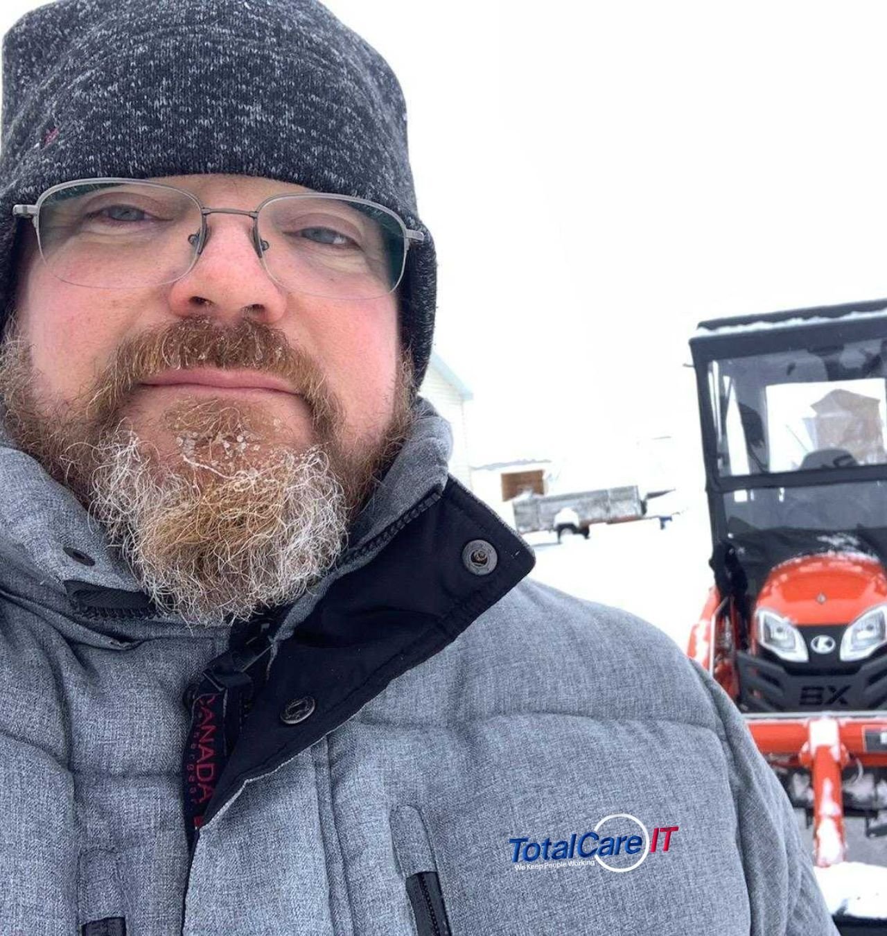 Aaron in the snow