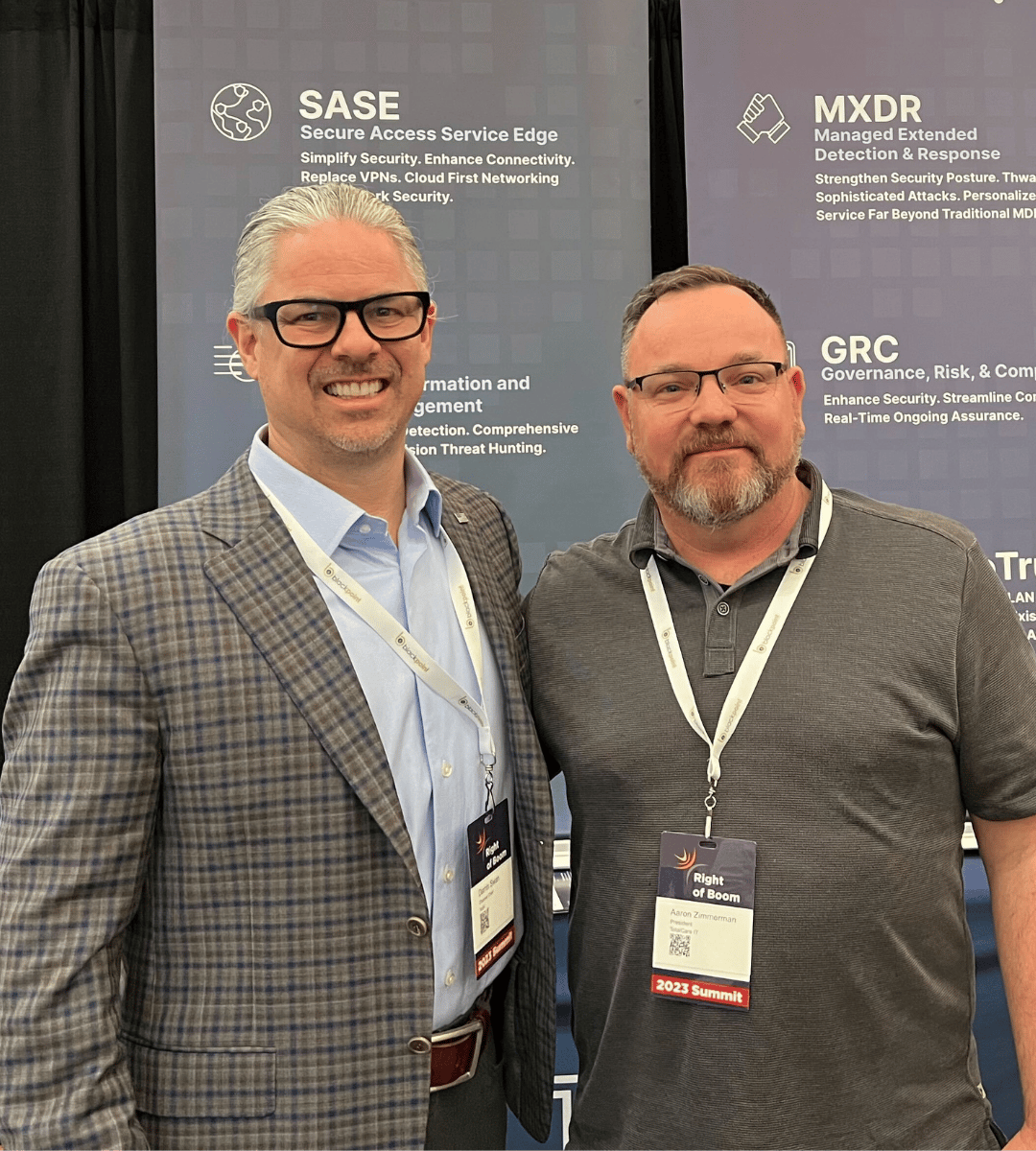 Aaron and Darrin at Right of Boom conference 2023