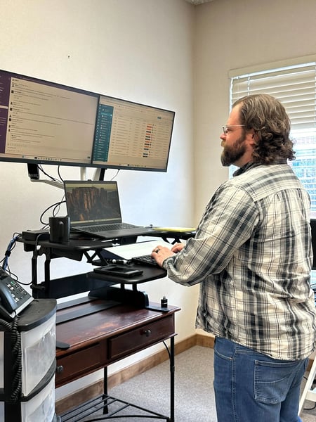 Ben Lewis working in Idaho Falls