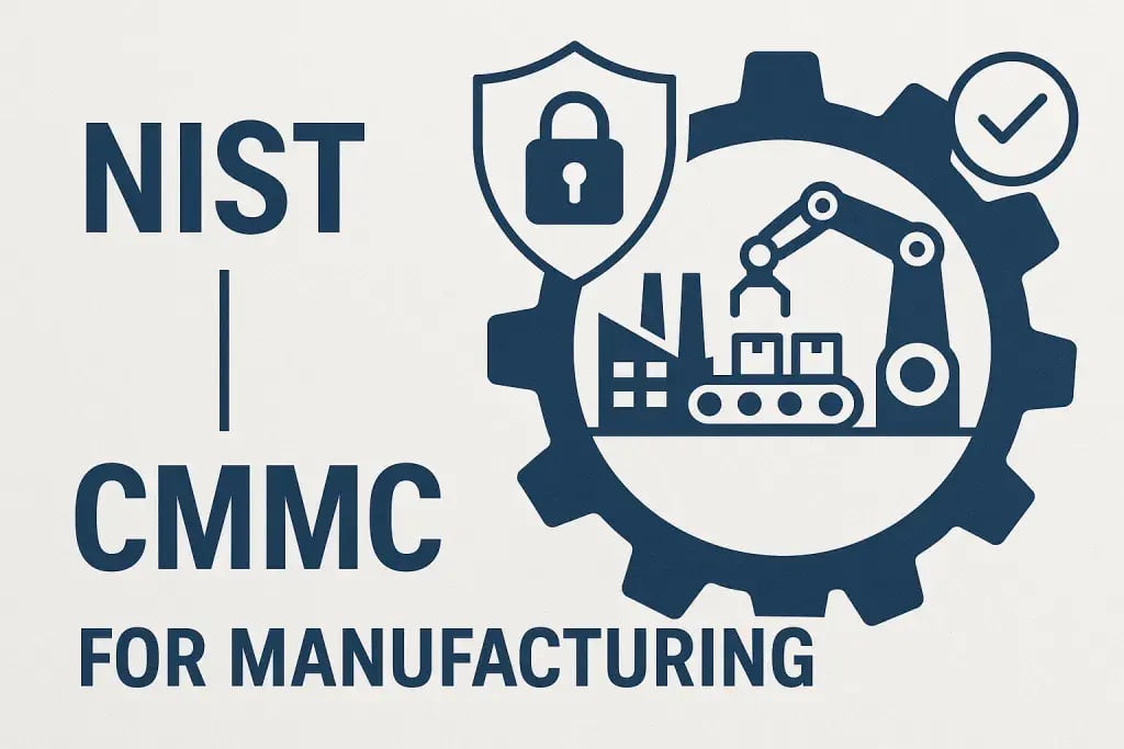 NIST and CMMC for manufacturing with a crane