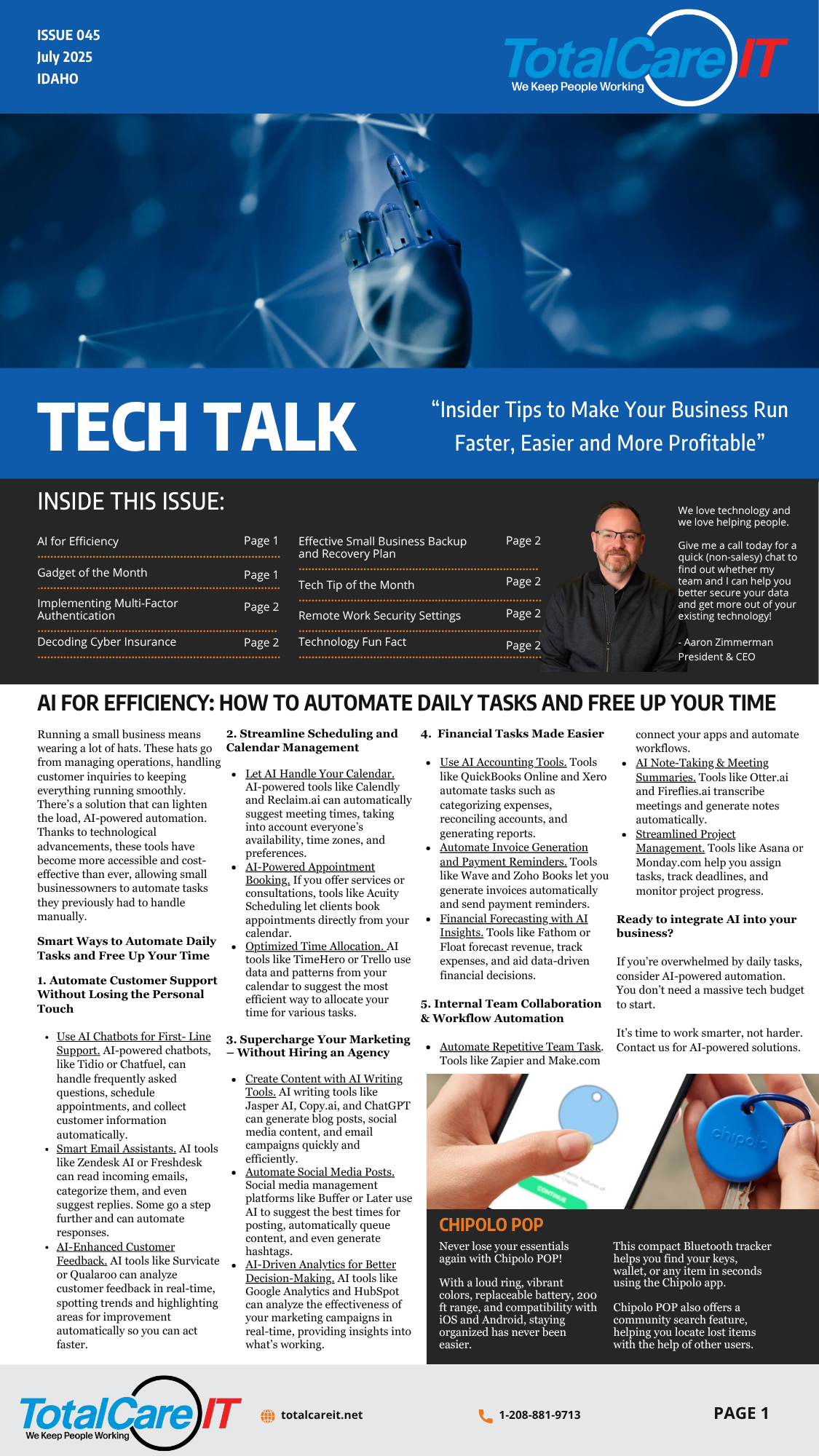 july newsletter
