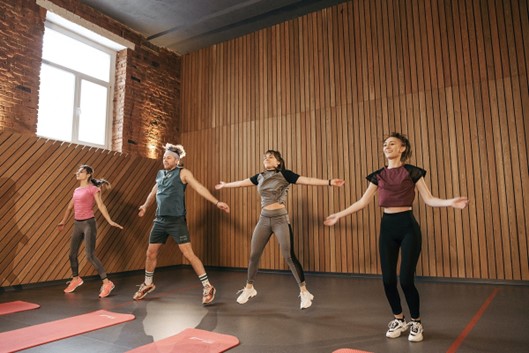 People doing exercise