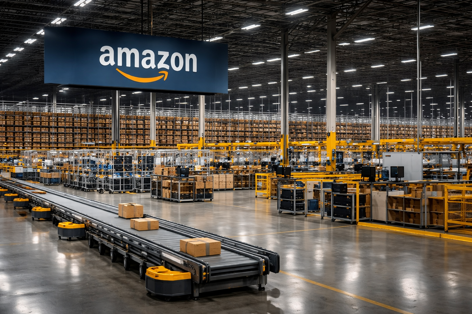 empty amazon facility