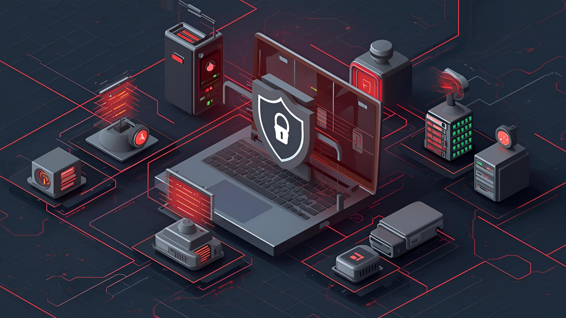 interconnected things with a cybersecurity breach