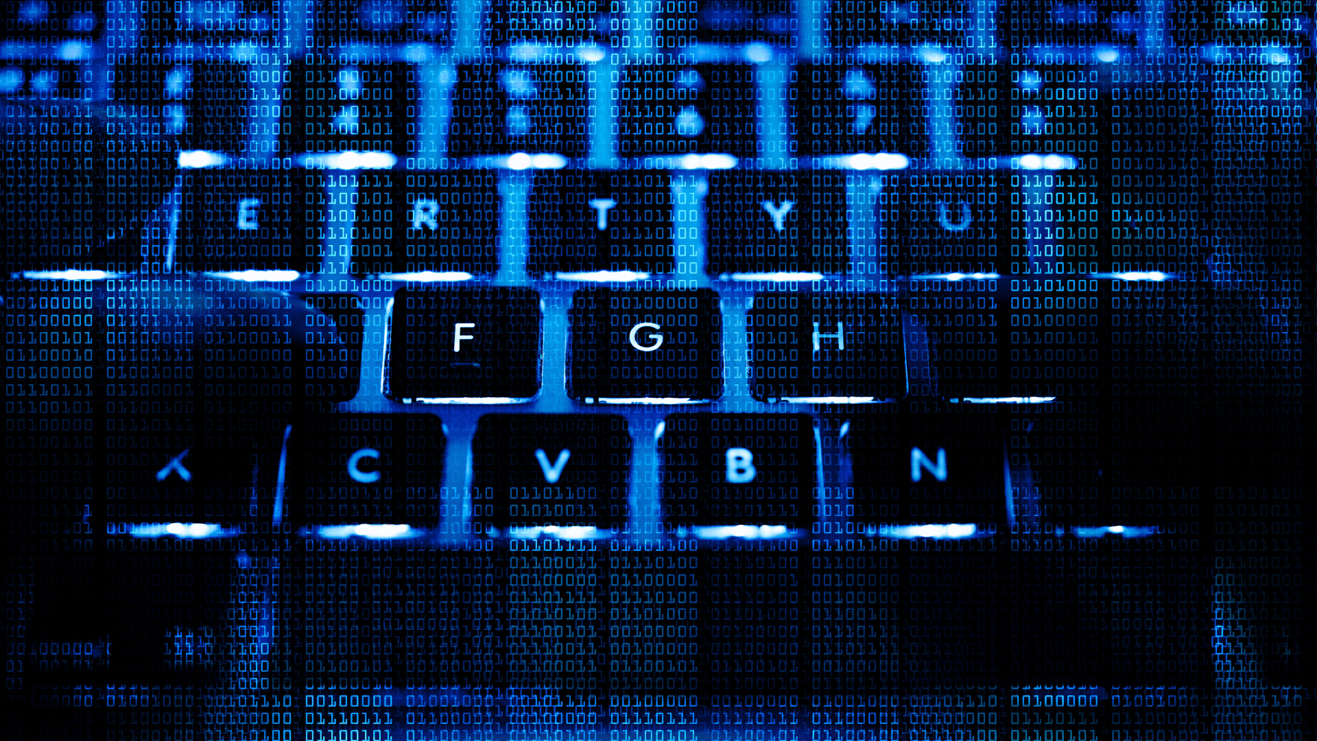 glowing keyboard