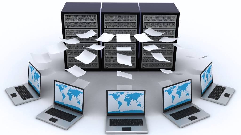 computers all sharing information