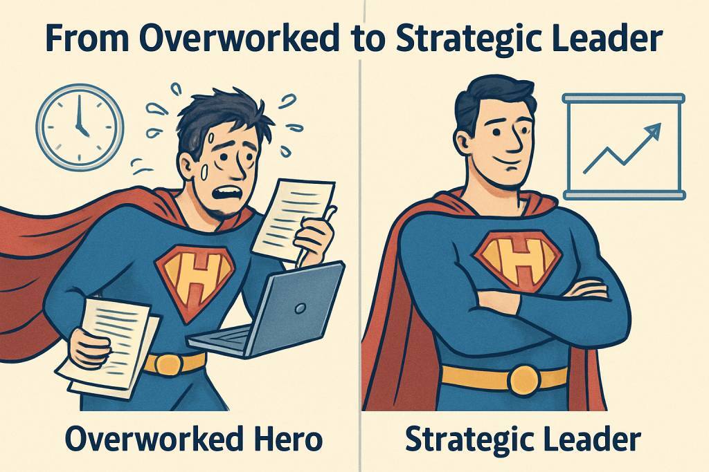 from overworked hero to strategic leader
