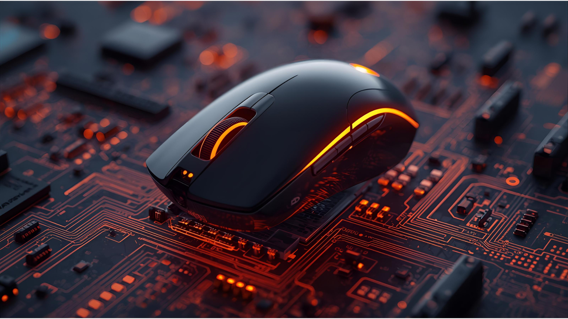 mouse on a motherboard