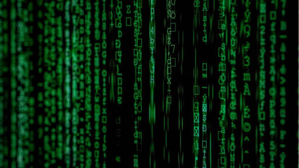 lines of green code on a screen