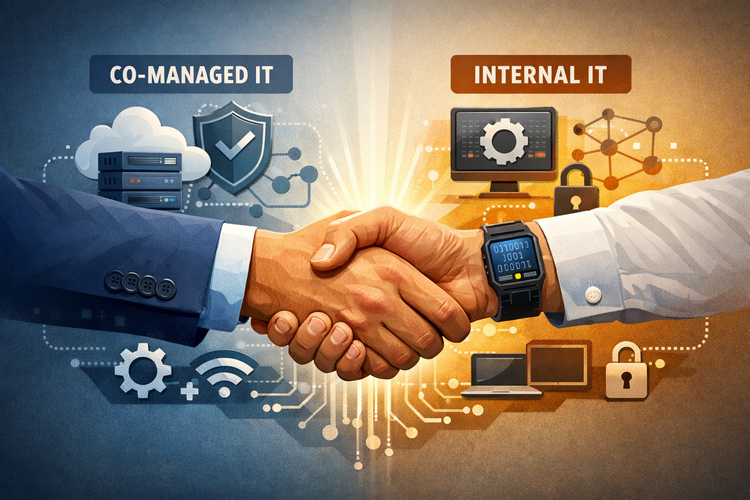 Co-Managed IT for Mid-Market Companies: What to Outsource vs Keep In-House (Without Starting a Turf War)