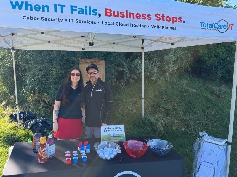 Aaron and Chelsea at AGC golf event