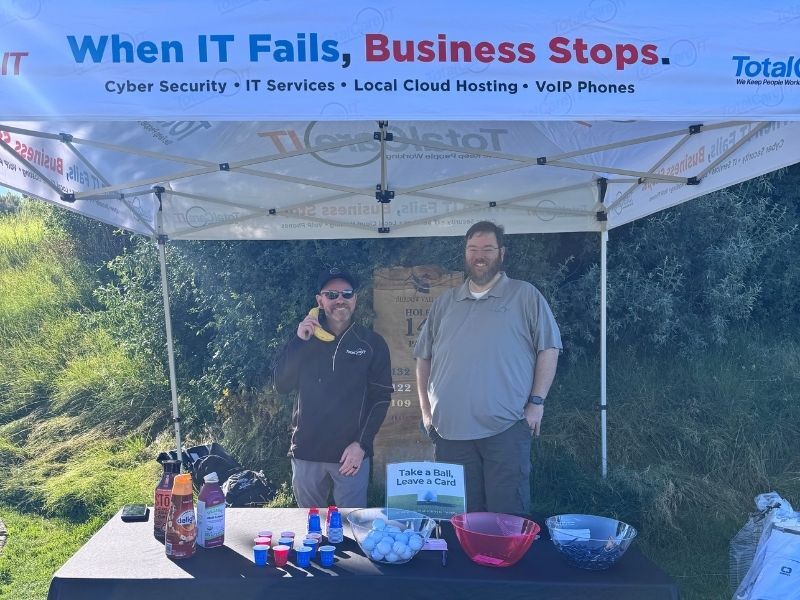 Aaron and Nick at AGC golf event