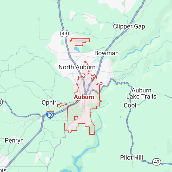 Auburn, CA map