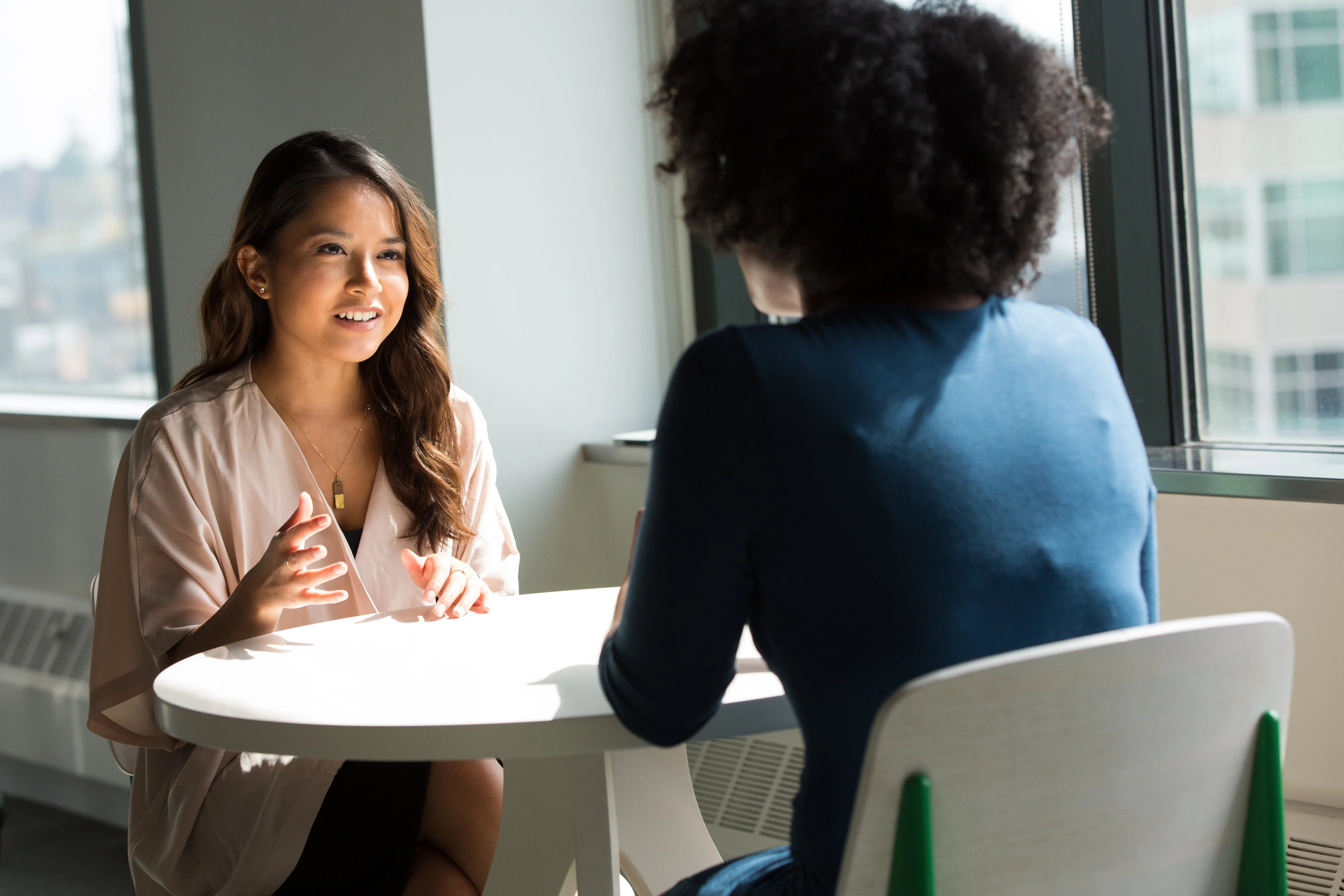 two women conducting a job interview