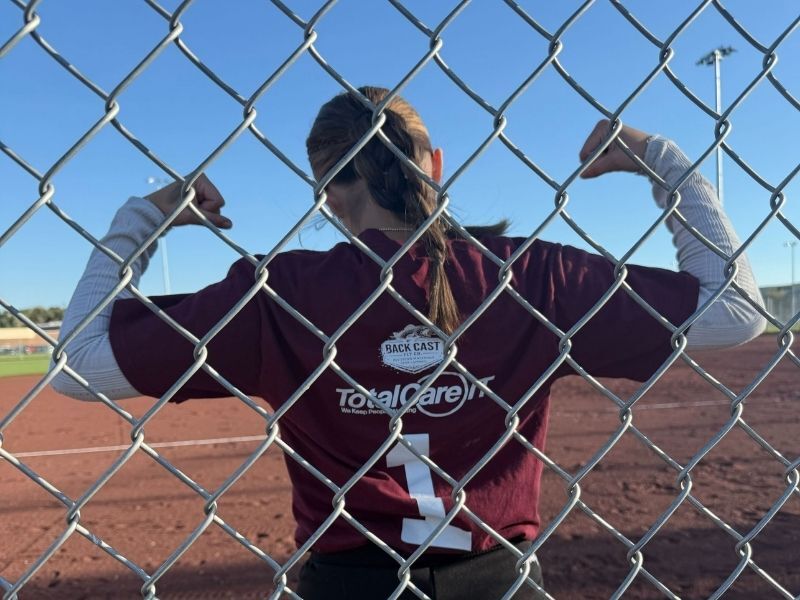 TotalCare logo on softball jersey